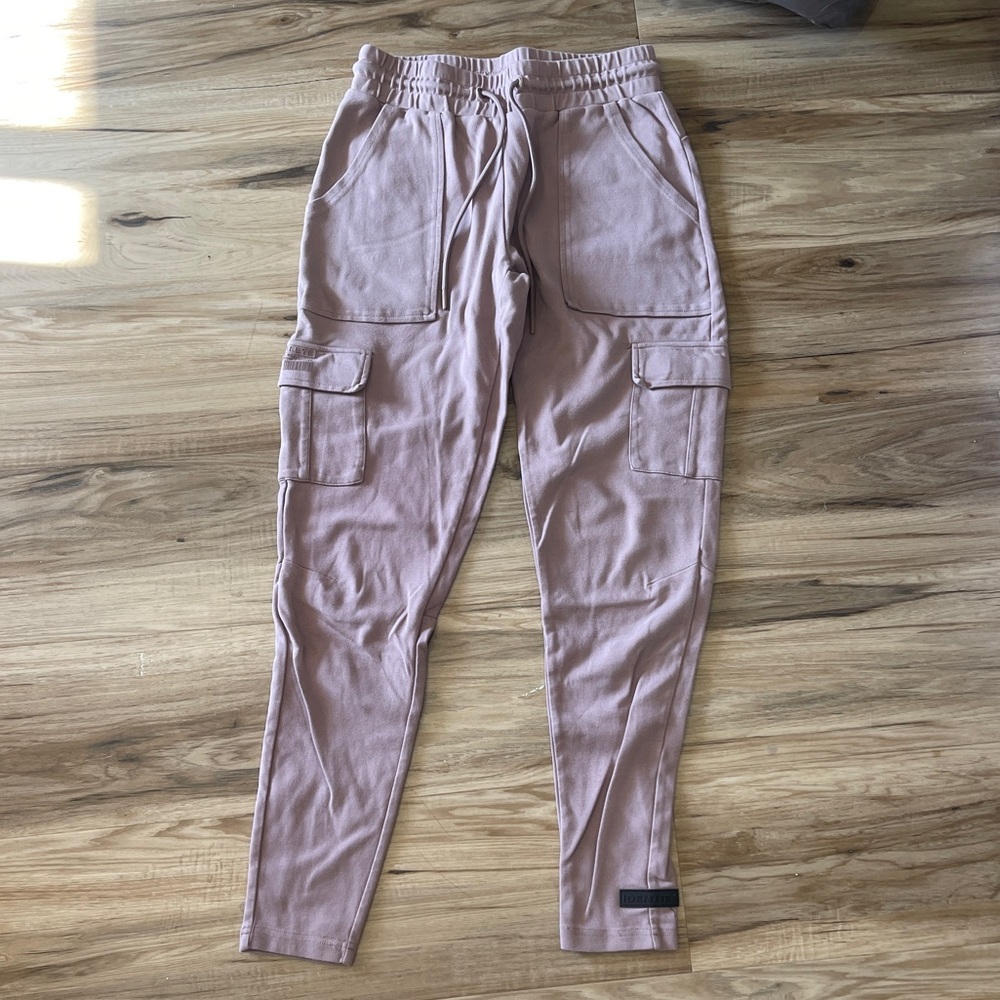 Alphalete Pink Jogger Track Pants with Elastic Waistband